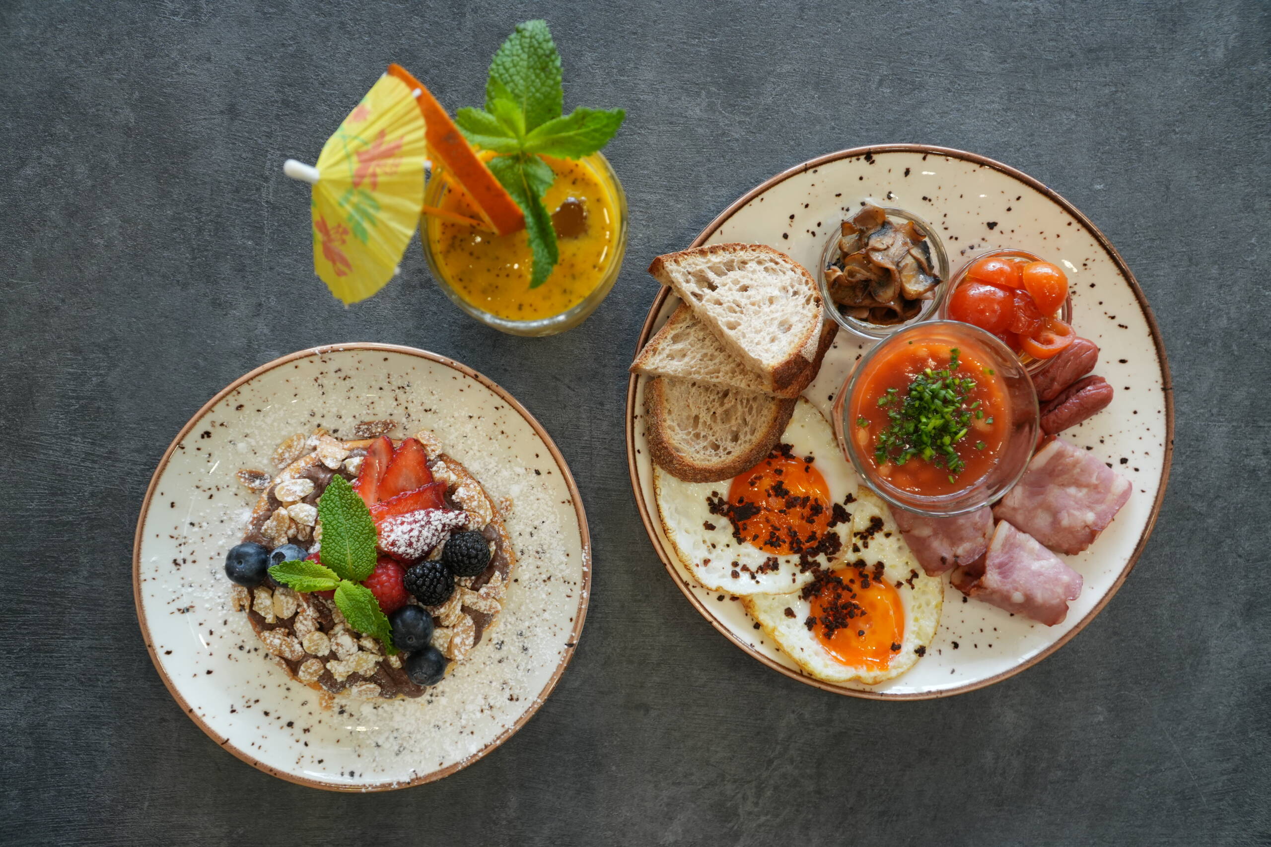 Brunch Harmony: A Feast of Color and Comfort